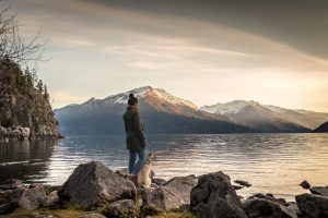 La playita lago puelo con mascotas